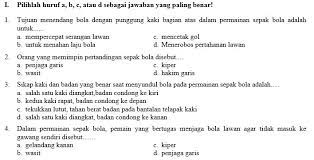 Kumpulan Soal Penjaskes Smp Kelas 8 Semester Ganjil Didno76 Com