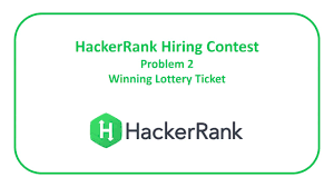 Hackerrank Hiring Contest Problem 2 Winning Lottery Ticket Youtube