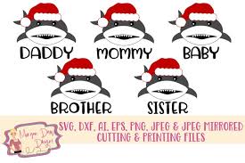 Valentine's day svg cutting files, including boxes and cards. Christmas Shark Bundle 1 Svg Dxf Ai Eps Png Jpeg 183146 Cut Files Design Bundles