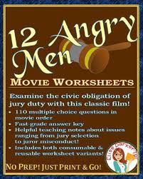 12 Angry Men Movie Worksheets This Or That Questions Critical Thinking Activities Choice Questions