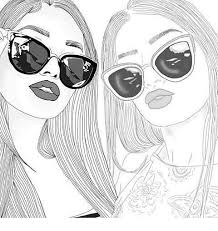 Best friends.drawing by me more. Imagine Descoperit De Melancholia DescoperÄƒ È™i SalveazÄƒ Propriile Imagini È™i Videoclipuri Pe We H Bff Drawings Drawings Of Friends Best Friend Drawings