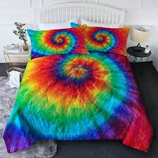 You can get 1 and use all year around. Amazon Com Blessliving Tie Dye Twin Comforter Set Rainbow Bedding Boho Hippie Bed Quilt Set Colorful Bed Fluffy Comforter For Teen Girl 3pc Vintage Summer Comforter With 2 Pillow Shams Orange Blue Green