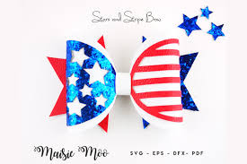 Finished bow size is 3.5 inches please pin to pinterest before you download! Stars And Stripes Bow Svg 4th July Bow Svg Patriotic Bow 529905 Other Design Bundles