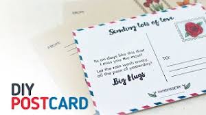 Make a postcard in minutes with picmonkey's postcard maker tools. How To Make Your Own Postcard Using Altenew S Happy Mail Stamps Youtube