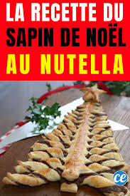 Voici La Delicieuse Recette Du Sapin De Noel Feuillete Fourre Au Nutella Fait Maison Facile A Faire Elle Est Pre Nutella Fait Maison Nutella Maison Nutella
