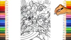 The marvel universe is so vast and always exciting, you never know what's going to happen next! The Avengers Coloring Pages Captain America Thor Hulk Iron Man Black Widow Hawkeye Youtube