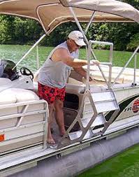 Tooner Ii Pontoon Ladder Innovative Access Solutions Pontoon Boat Accessories Deck Boat Pontoon