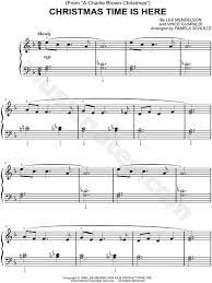 Print And Download Sheet Music For Christmas Time Is Here From A Charlie Brown Christmas Sh Christmas Sheet Music Christmas Piano Music Easy Piano Sheet Music