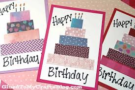 Nowadays, birthday ecards become really popular on the most birthday. Handmade Paper Scrap Birthday Cards Craft Idea