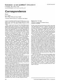 The white paper is used to inform and persuade the other company that a certain offering, such as a product or technology, is superior for solving a particular business problem or addressing a. Correspondence On Corrosion A Non Problem Discussion By P Whiteley The Institution Of Structural Engineers