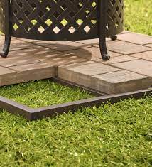 Propane fire pit on grass. Fire Pit Safety Base Plowhearth