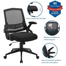 Office Chairs Zlhecto Mid Back Computer Desk Chairs With Ergonomic Back Swivel Task Chairs With Thick In 2020 Computer Desk Chair Office Chair Ergonomic Office Chair