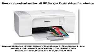 Hp laserjet 4200 drivers for windows vista. How To Download And Install Hp Deskjet F4280 Driver Windows 10 8 1 8 7 Vista Xp Youtube