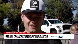 Sen. Mike Lee demands BYU remove article from student newspaper website