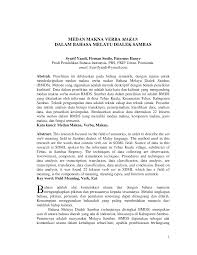 Topik ini akan menerangkan tentang leksikal. Https Jurnal Untan Ac Id Index Php Jpdpb Article Download 6604 6838