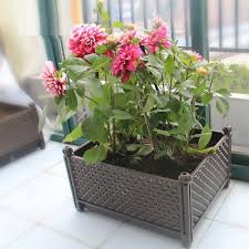 Easy way to have flower pots. Garden Plastic Flower Raised Grow Bed Vegetable Planter Pots For Deep Root Longxiang
