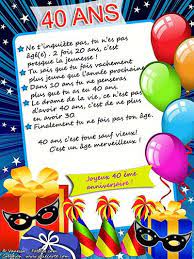 Joyeux anniversaire quotation « que ce jour t'apporte bonheur et joie en quantité et comble ton coeur de rêves exaucés ! Carte Anniversaire 40 Ans Humour Carte Anniversaire 40 Ans Carte Anniversaire Humour Texte Invitation Anniversaire