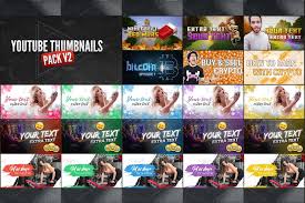 youtube thumbnails pack v2 youtube thumbnail youtube design thumbnail design youtube thumbnails pack v2 youtube