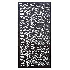 Stratco Flora Aluminum Privacy Screen Wall Art 48 In X 24 In Brown Rona