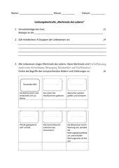 Biologie Arbeitsmaterialien Klassenarbeiten Tests Prufungen 4teachers De