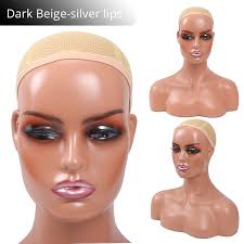 PVC Mannequin Head with Shoulders for Wig Display
