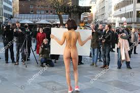 Milo Moire Naked Protest Editorial Stock Photo - Stock Image | Shutterstock  Editorial