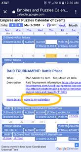 Adventure of the unfolding saga star wars: New Digital Empires And Puzzles Calendar Of Events Now Accessible Thru The Web Google Calendar Ical Formats Player Guides Empires Puzzles Community Forum