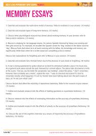 For only $9, you will get high quality essay and dissertation or opt for their extra features to have the best academic paper probable. Memory Aqa A Level Psychology Topic Essays Psychology Tutor2u