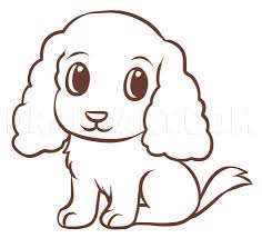 How To Draw An Easy Dog Step By Step Drawing Guide By Dawn Dragoart Com In 2020 Dog Drawing Simple Dog Drawing Tutorial Dog Drawing