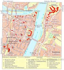 Koblenz Map Tourist Attractions Koblenz Tourist Map Tourist Attraction