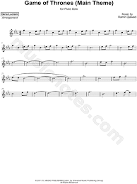Game of thrones sheet music. Gina Luciani Game Of Thrones Sheet Music Flute Solo In C Minor Download Print Sku Mn0182874