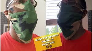 Diy Face Mask For Beards Washable Reusable Face Mask In Under 10 Minu Mens Face Mask Diy Face Mask Diy Face