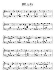 Print And Download Bts Go Go Arranged By Ployyeobo For Piano And Keyboard Made By Ployyeobo Pop Sheet Music Flute Sheet Music Piano
