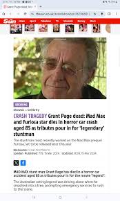 What a shock to find out Grant Page has passed. A real legend…such a sad  loss..