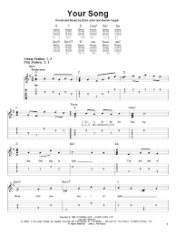 What do you guys think? Your Song By Elton John Easy Guitar Tab Guitar Instructor