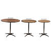 The desired column is inserted into the star base, and the table top base is slid onto the. 1