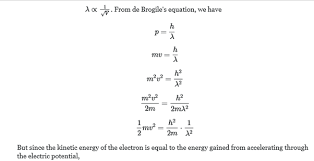What Is The Relationship Between Voltage And Wavelength Quora Kinetic Energy Formula Relationship