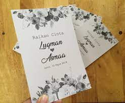 Laman untuk diy kad kahwin buat sendiri. Black And White Hitam Putih Warna Kad Kahwin Murah Facebook