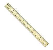 Wood Ruler, Inch and Metric