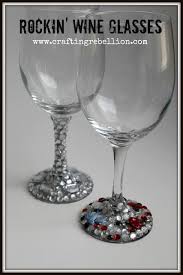 Crafting Rebellion Rockin Wine Glasses Diy Wine Glasses Wine Glass Crafts Wine Glasses