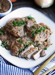 If you're looking for a pork chop recipe but you forgot to defrost the meat; Instant Pot Pork Chops With Onion Apple Sauce Yay For Food