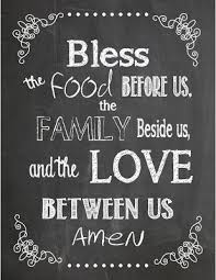 Gael S Crafty Treasures Chalkboard Printable Dinner Prayer Bless The Food Chalkboard Art