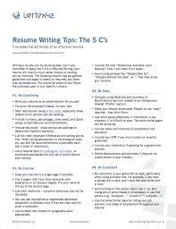 Free Resume Writing Tips