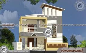 Indian Style Narrow House Designs With 3d Front Elevation Design Best 2 Storey Small House Design Small House Design Small House Elevation House Front Design