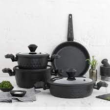 Karaca biogranit premium gray mega 9 parça tencere seti. Karaca Bio Diamond 7 Parca Tencere Seti Karaca