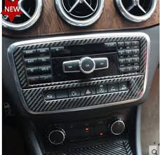 For Benz A Class W176 2013 2015 B Class W246 2012 2016 Interior Middle Console Surround Trim Cover Carbon Fiber Car Interior Carbon Fiber Benz A Class