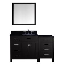 Homedee 60 inch commercial bathroom vanities. Virtu Usa Caroline Parkway 57 Inch Single Bathroom Vanity Cabinet Set Overstock 11352089 Oval No Faucet Dark Espresso Finish