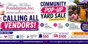 Margie McLean Foundation Community Yard Sale