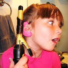 Glamear So I Won T Burn My Ear Off When I M Curling My Hair Clever Girl Beautiful Hair Kids Hairstyles