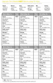 Workout Calendar Muscle Building Workout Schedule 254 Muscle Building Workouts Workout Schedule Bodybuilding Program